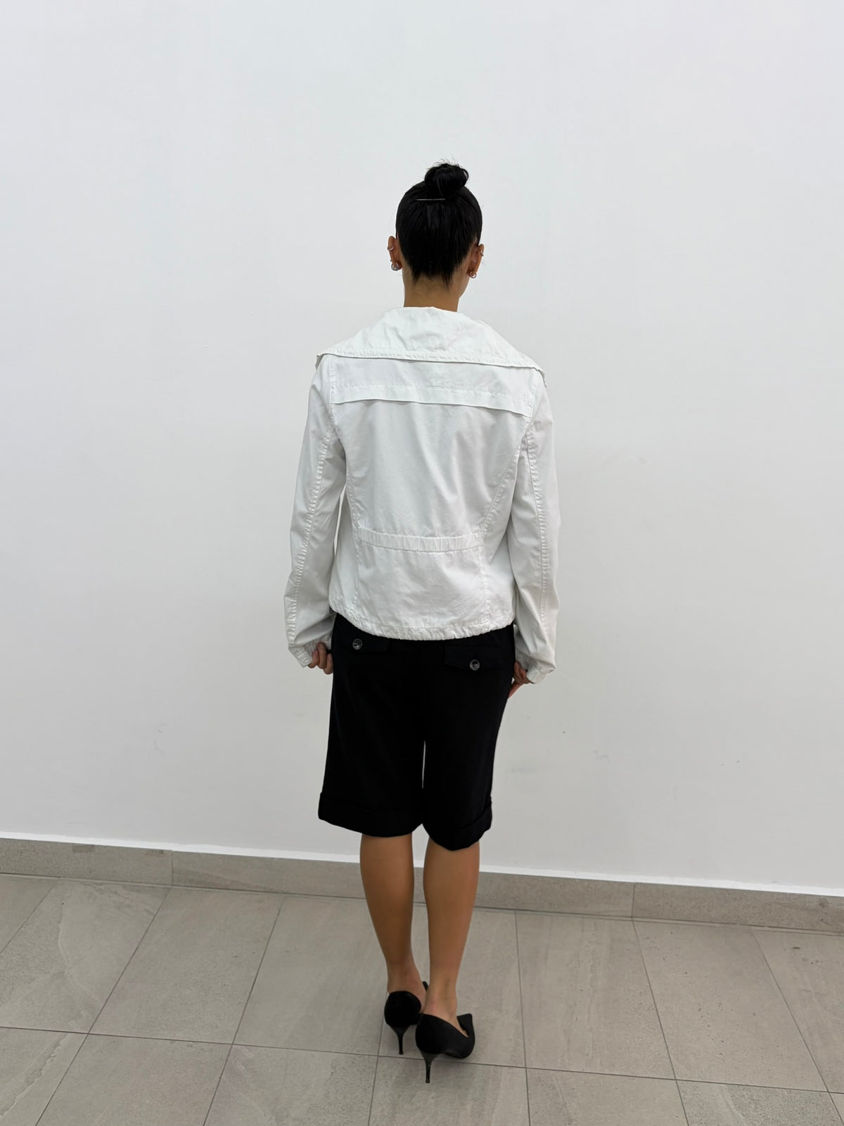 White Zipper Jacket