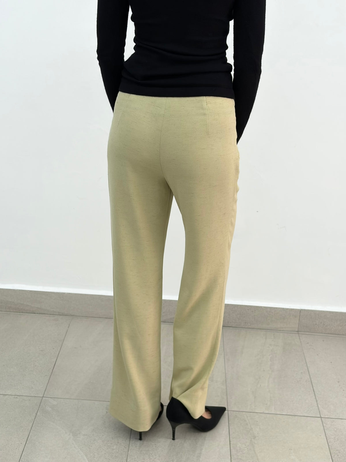 Beige Flowy Pants