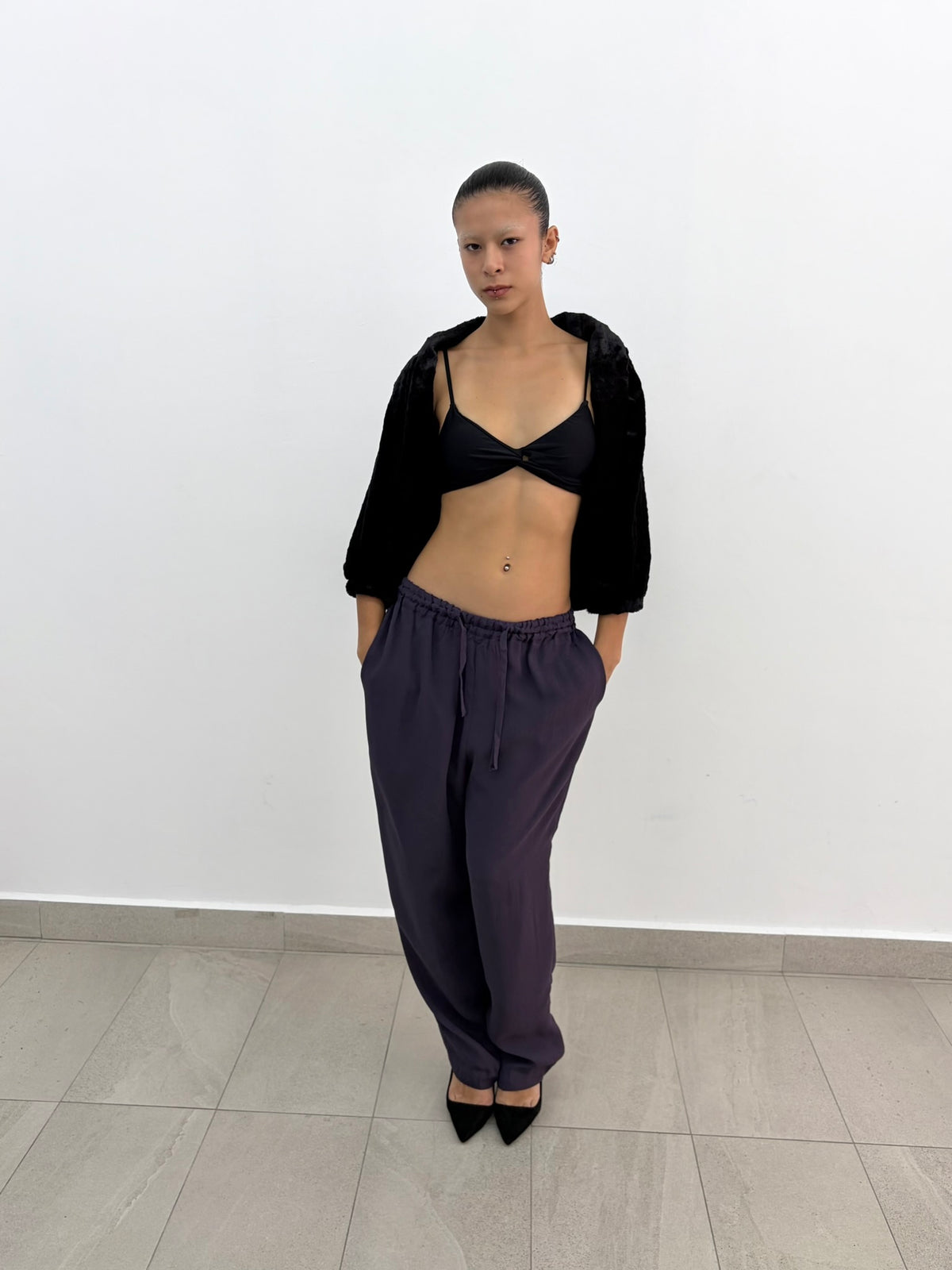 Purple Baggy Pants