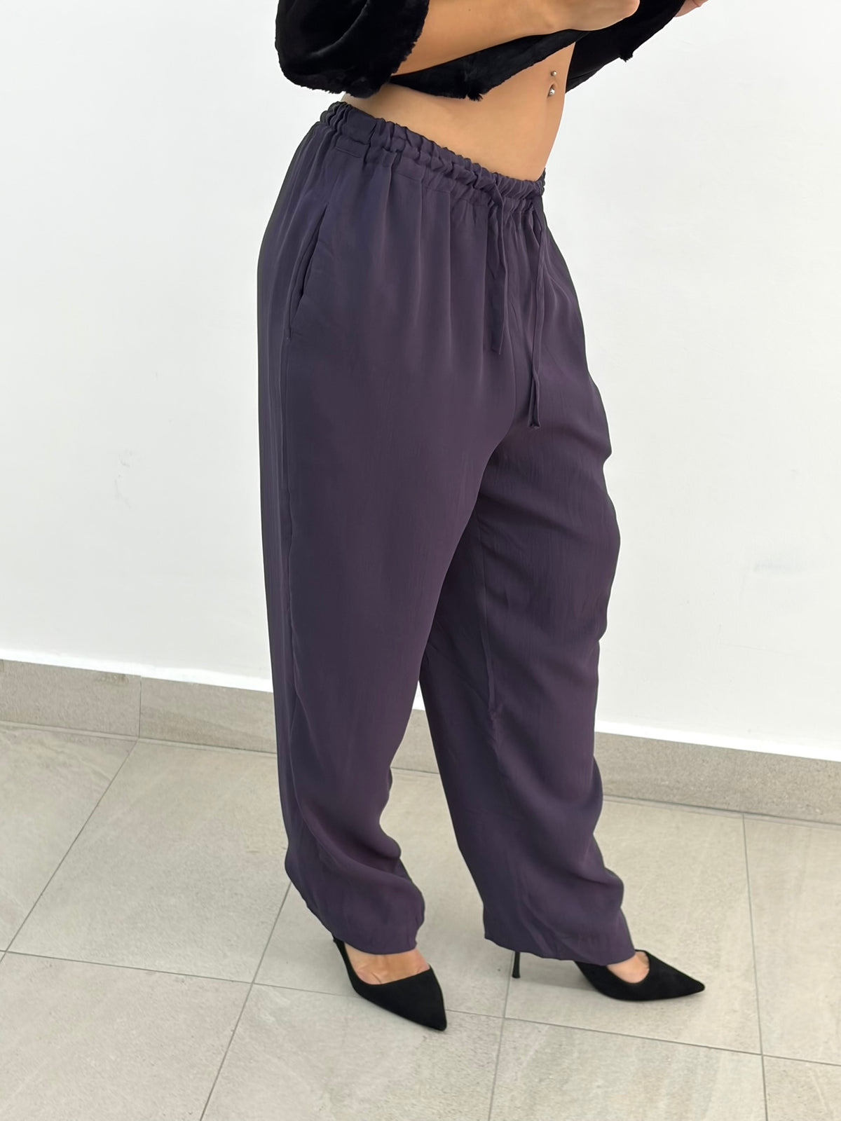 Purple Baggy Pants