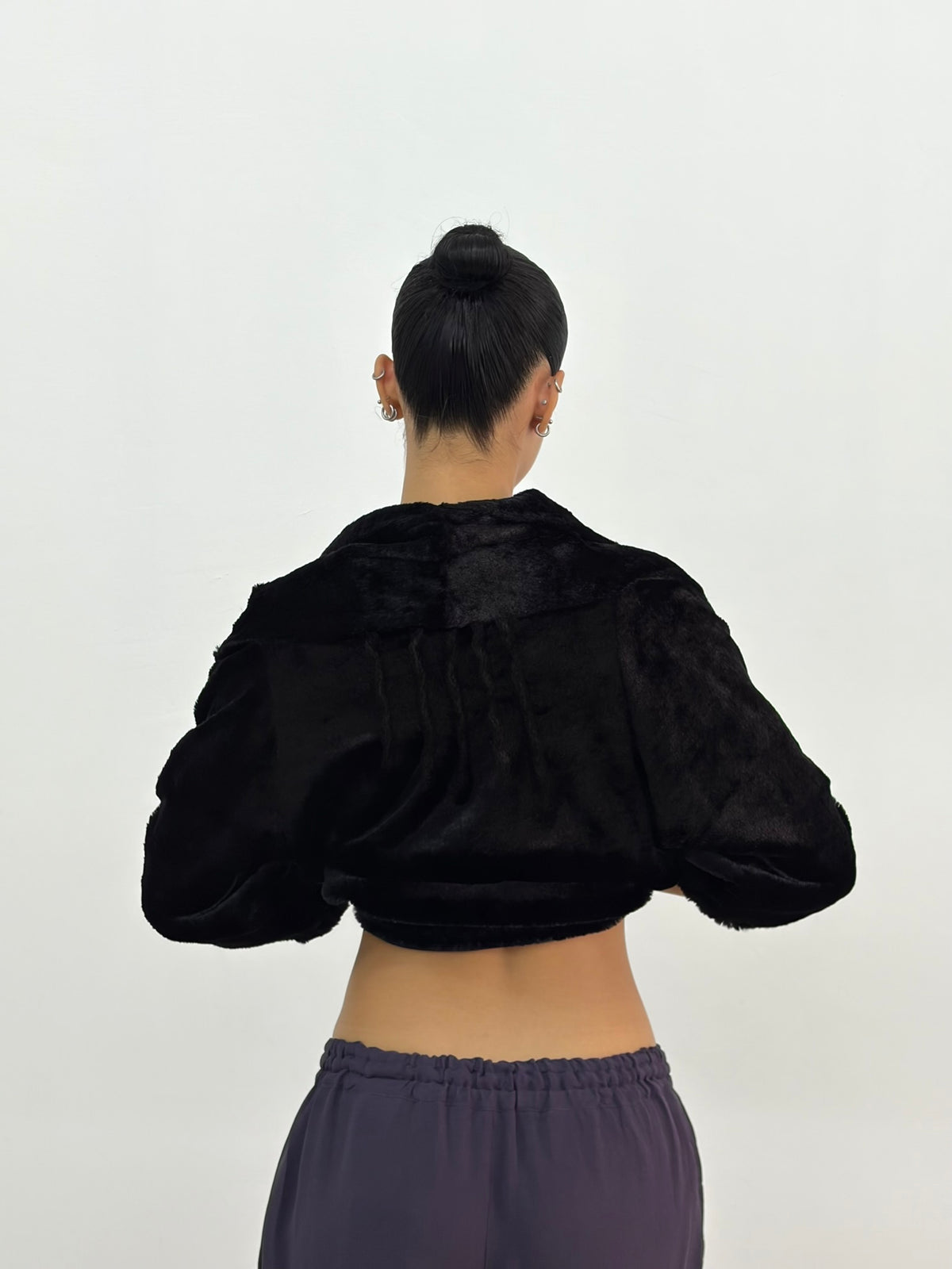 Furry Black Jacket