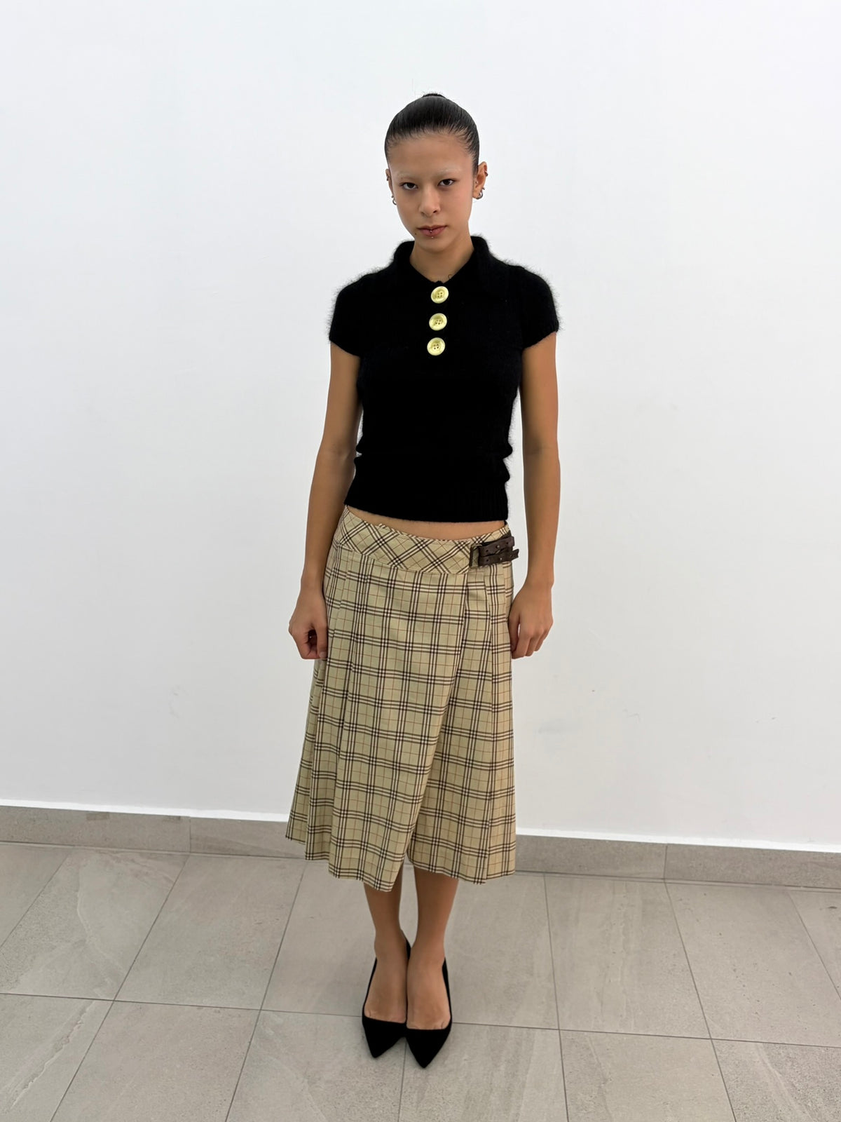 Plaid Wrap Skirt