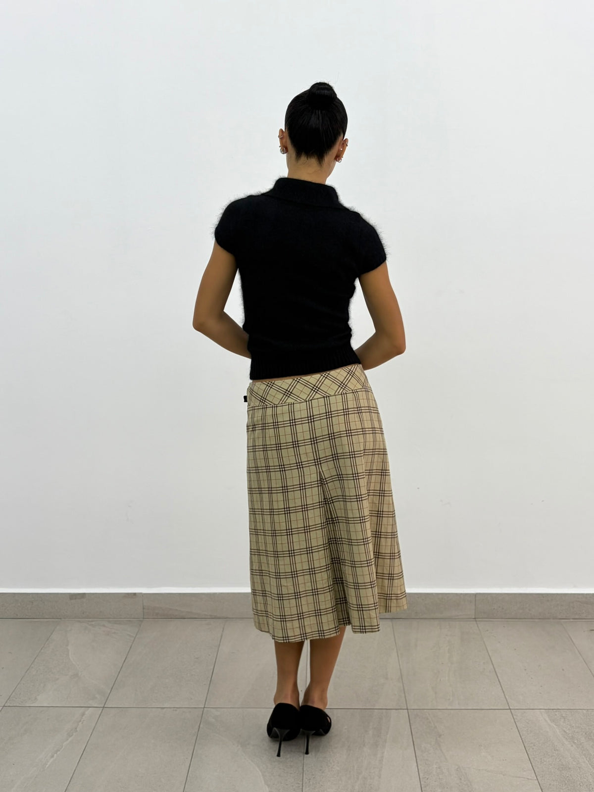 Plaid Wrap Skirt