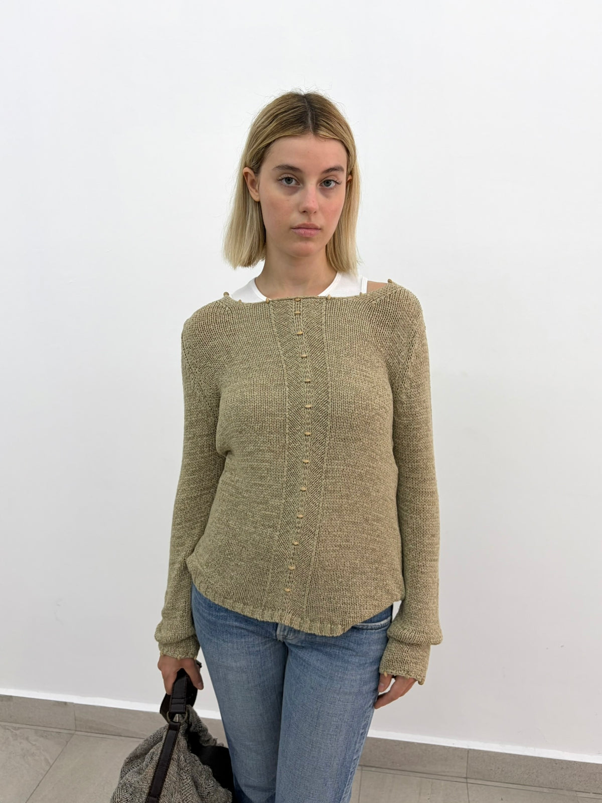 Bead Knit Sweater