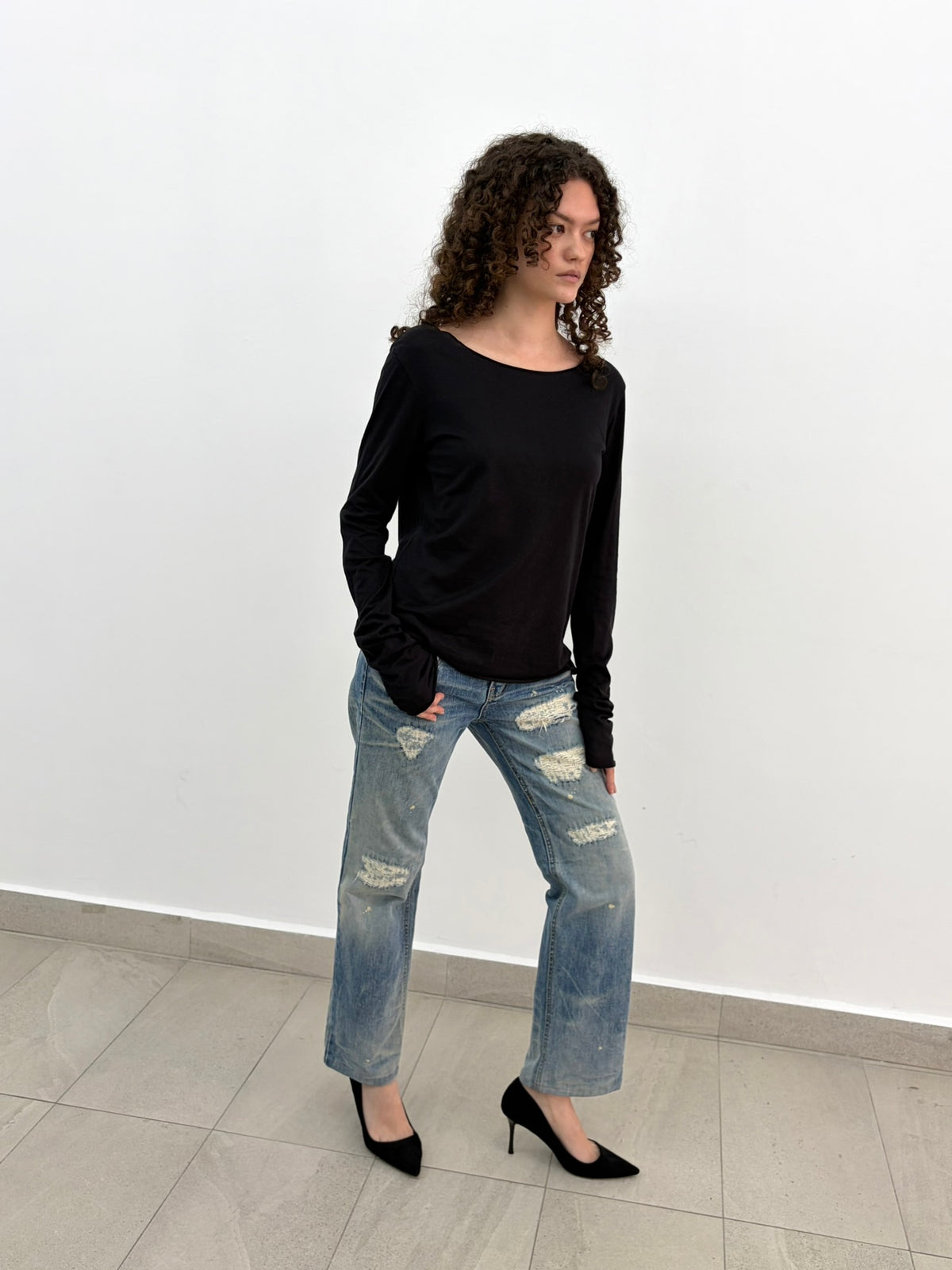 Ripped Blue Jeans