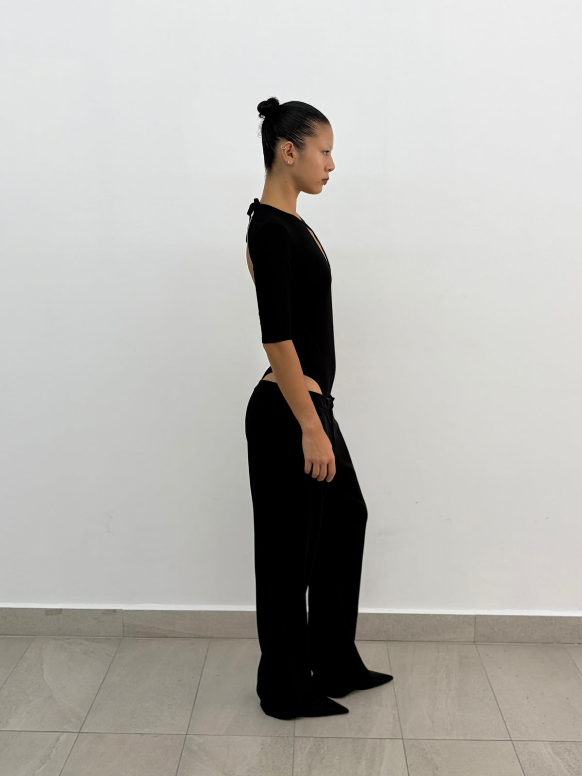 Black Low Rise Pants