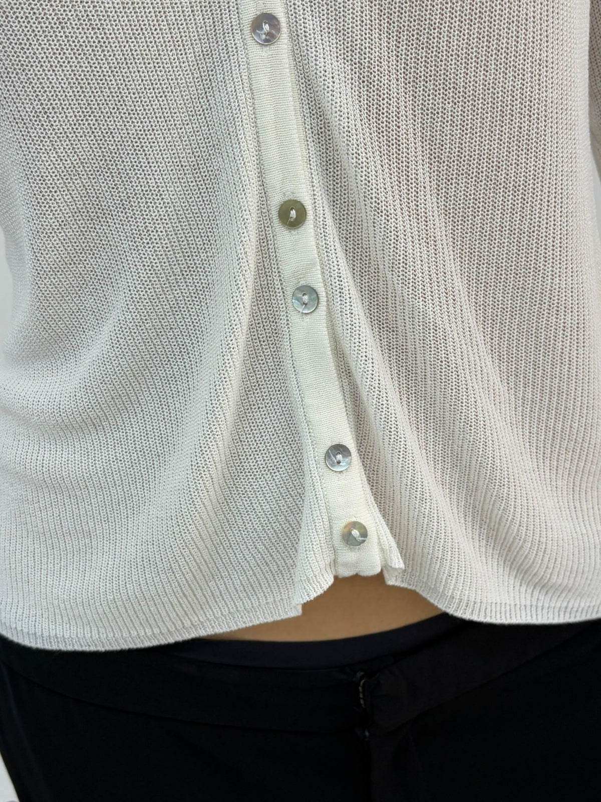 White Knit Cardigan