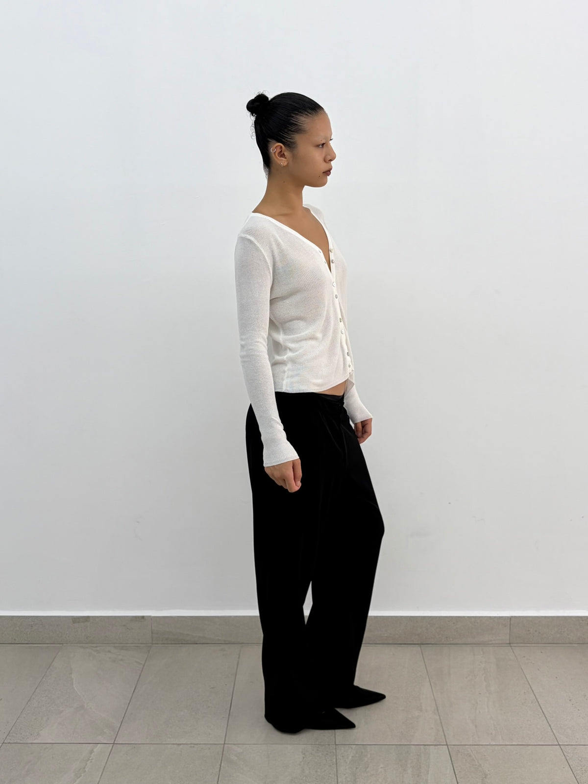 White Knit Cardigan