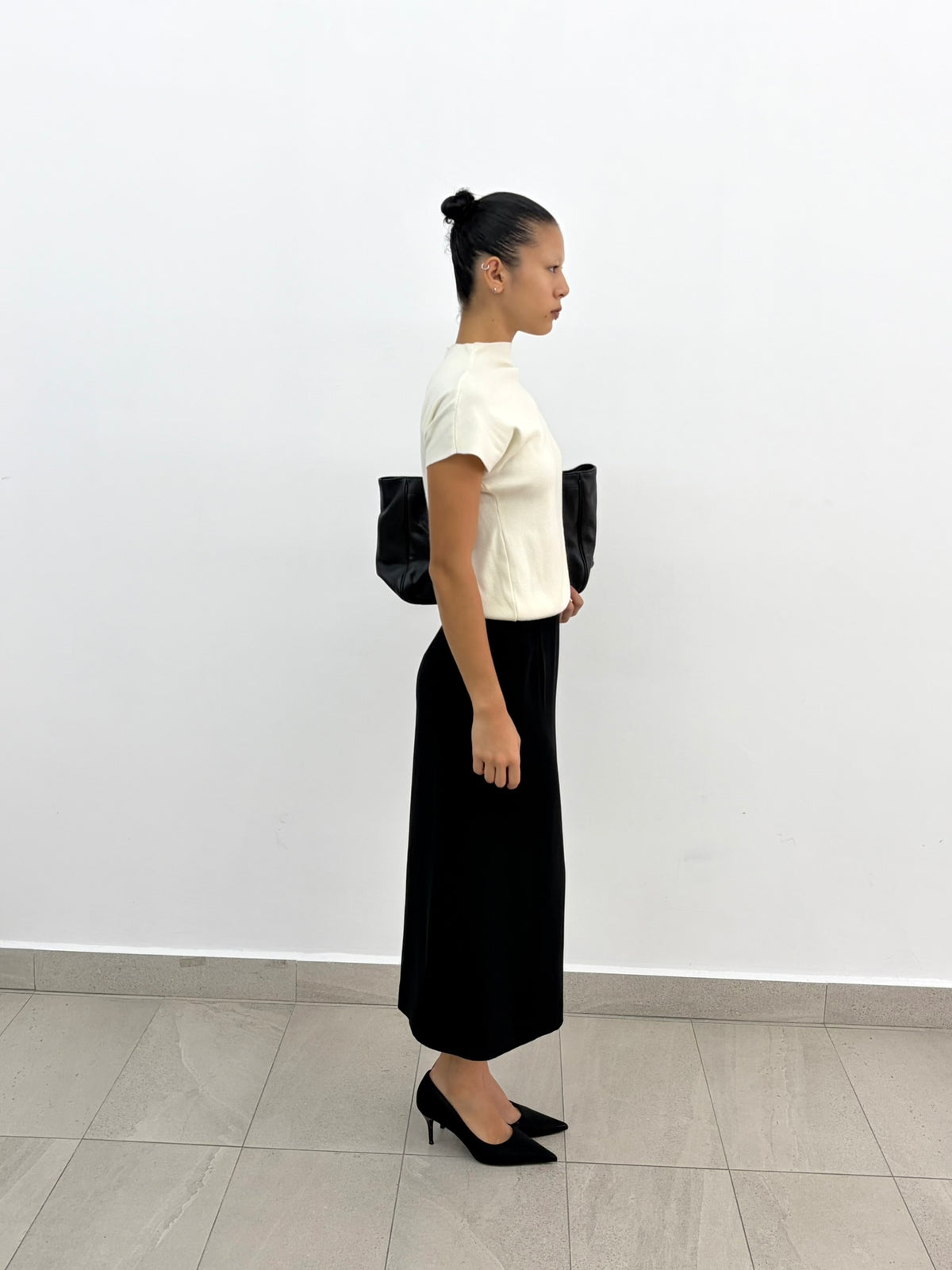 Cream Knit Top