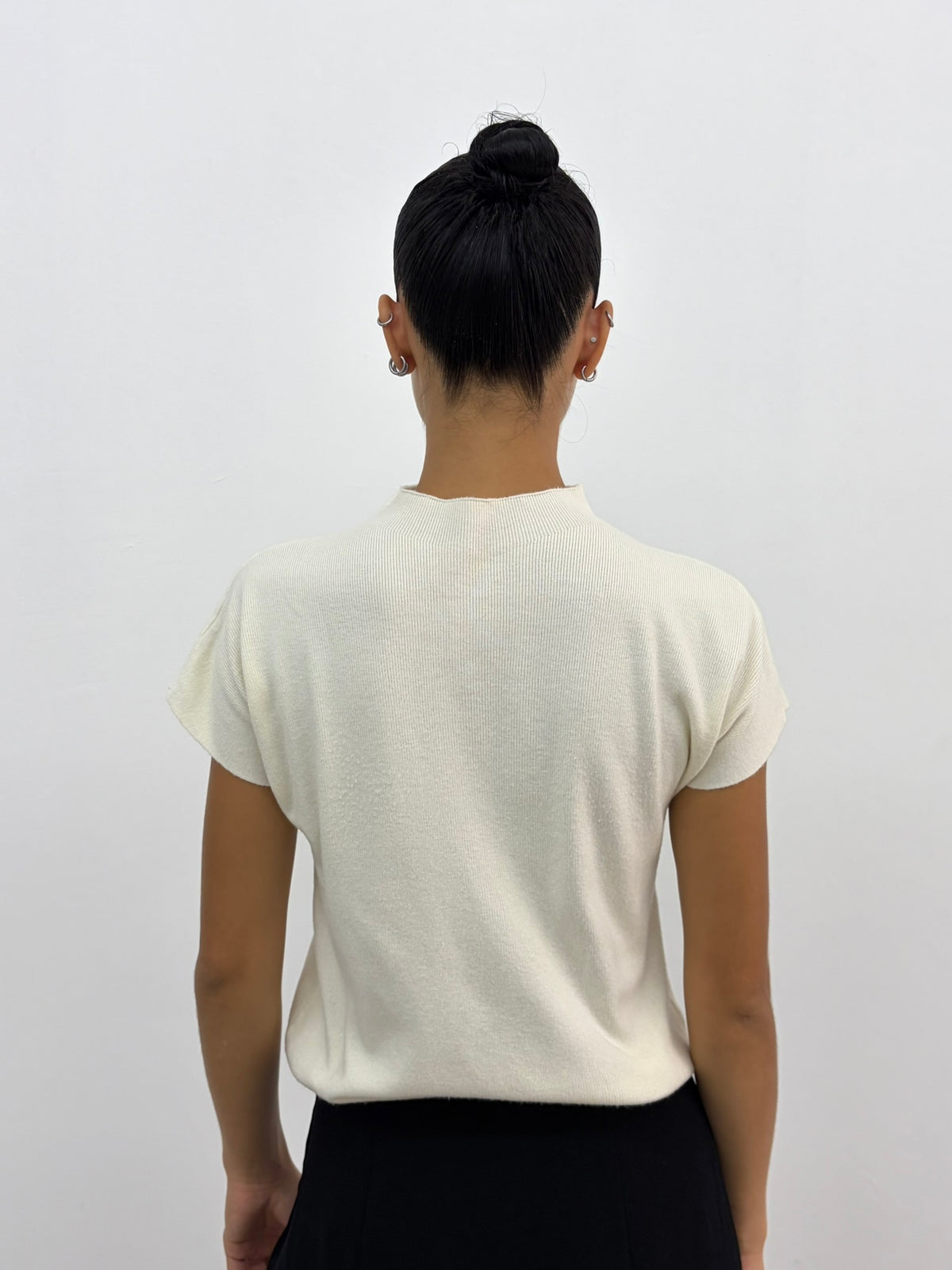 Cream Knit Top