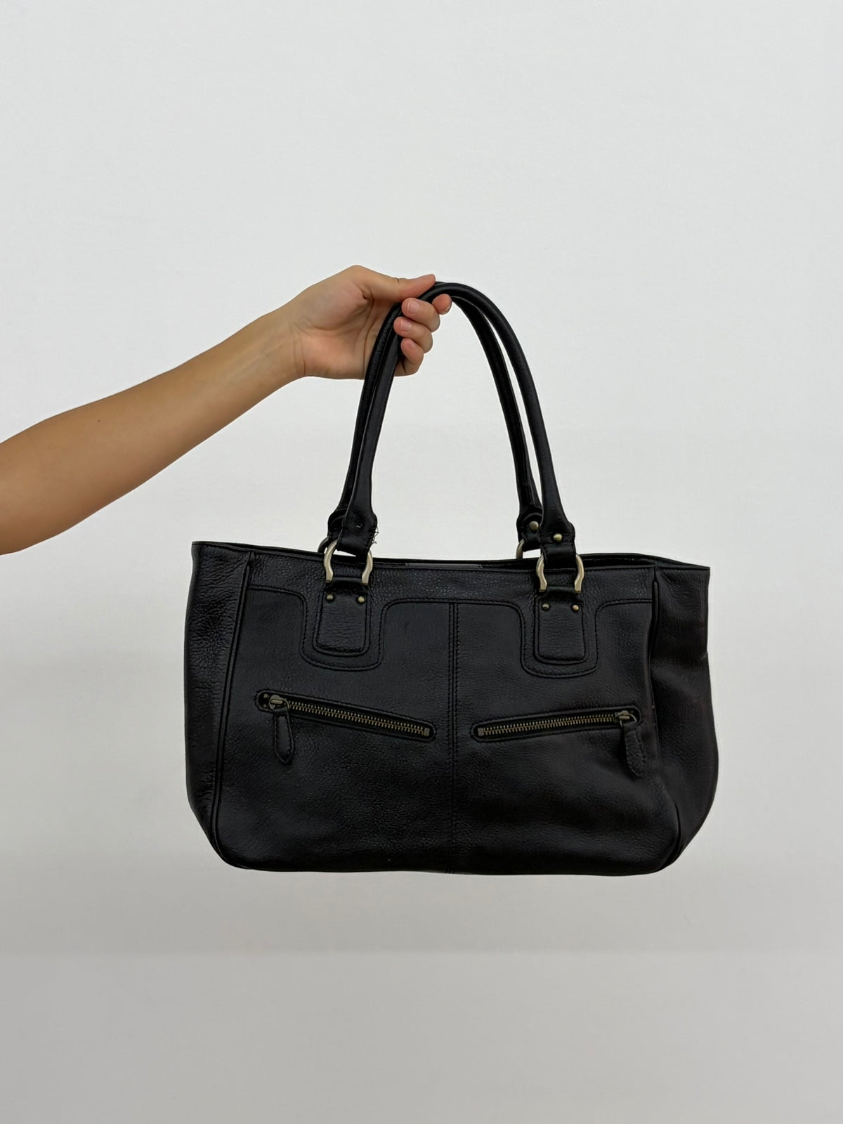 Zipper Black Bag
