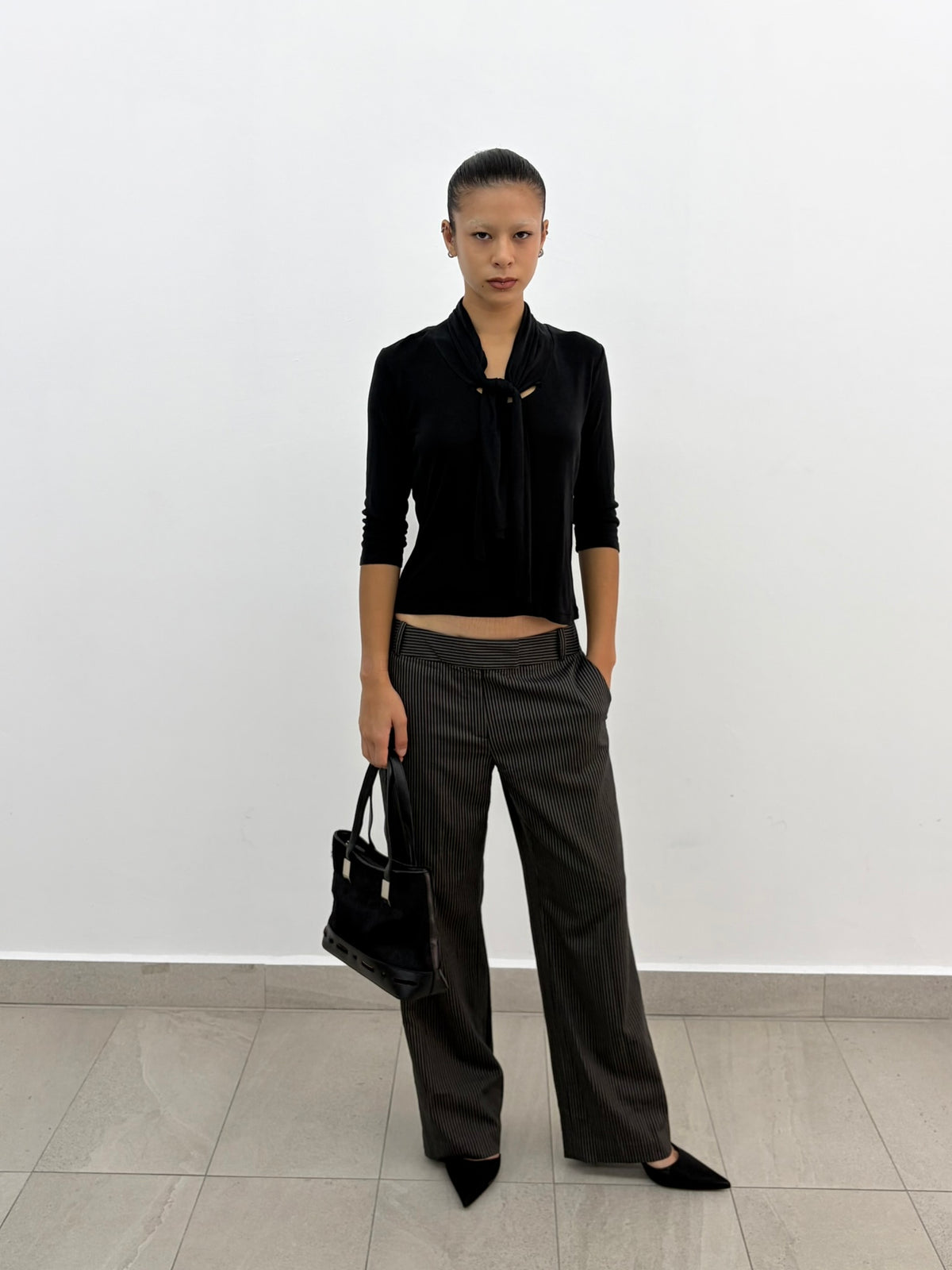 Stripe Straight Pants