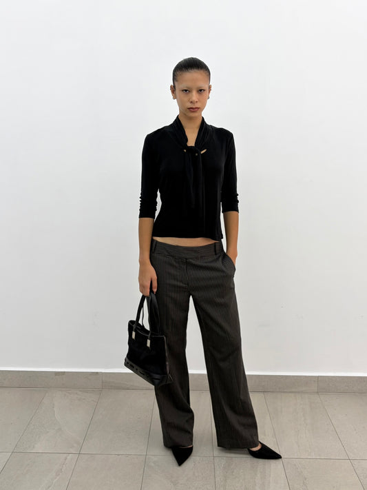 Stripe Straight Pants