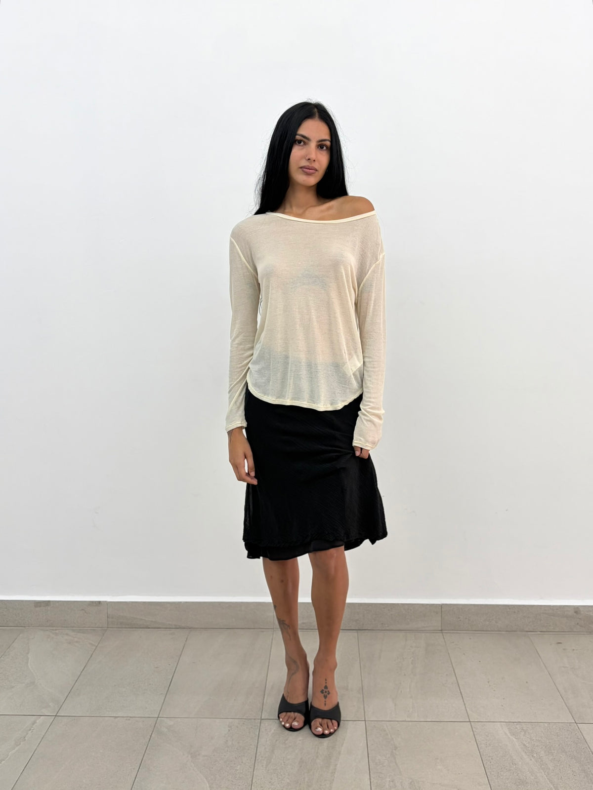 Sheer Beige Top