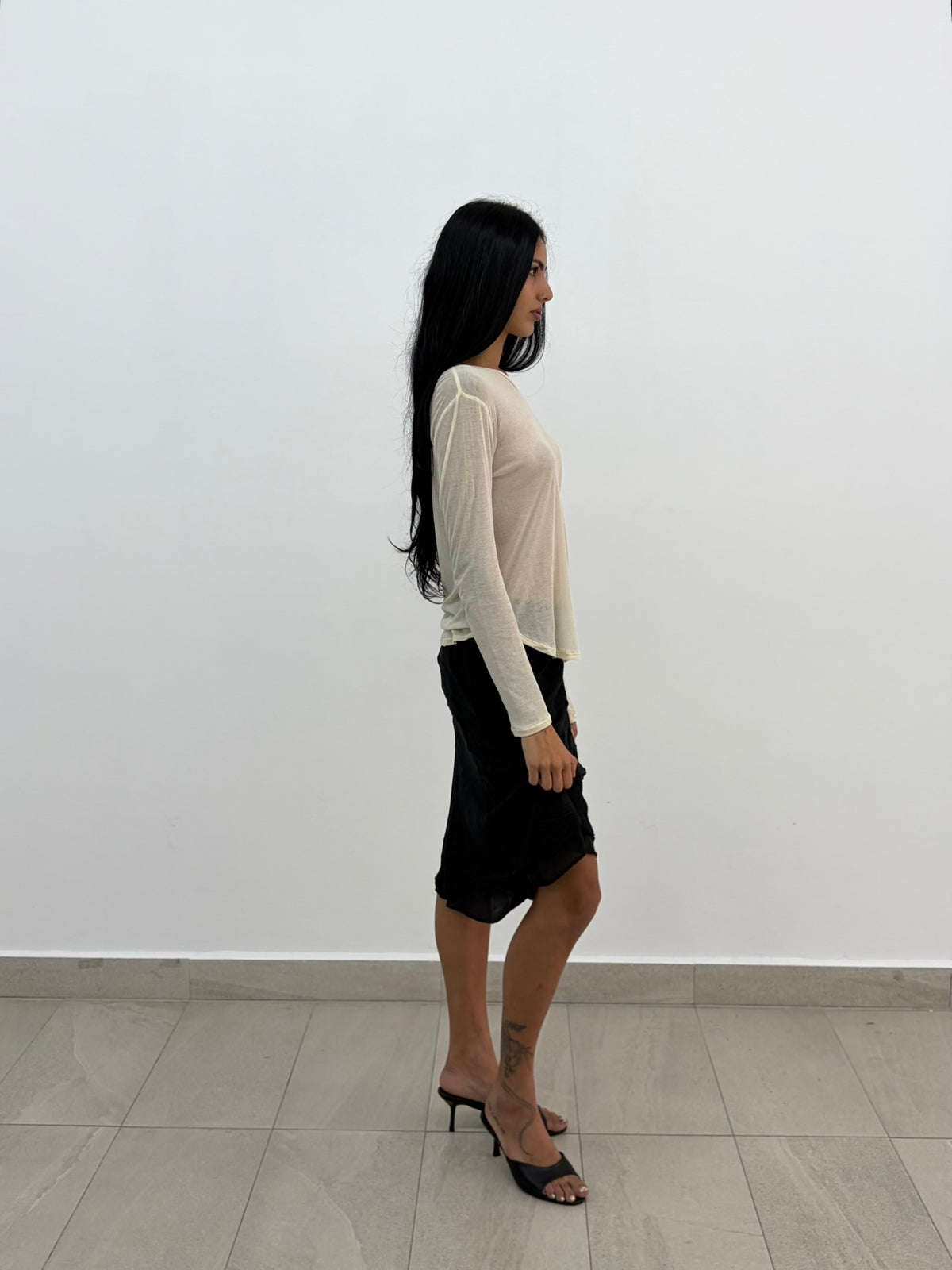 Sheer Beige Top