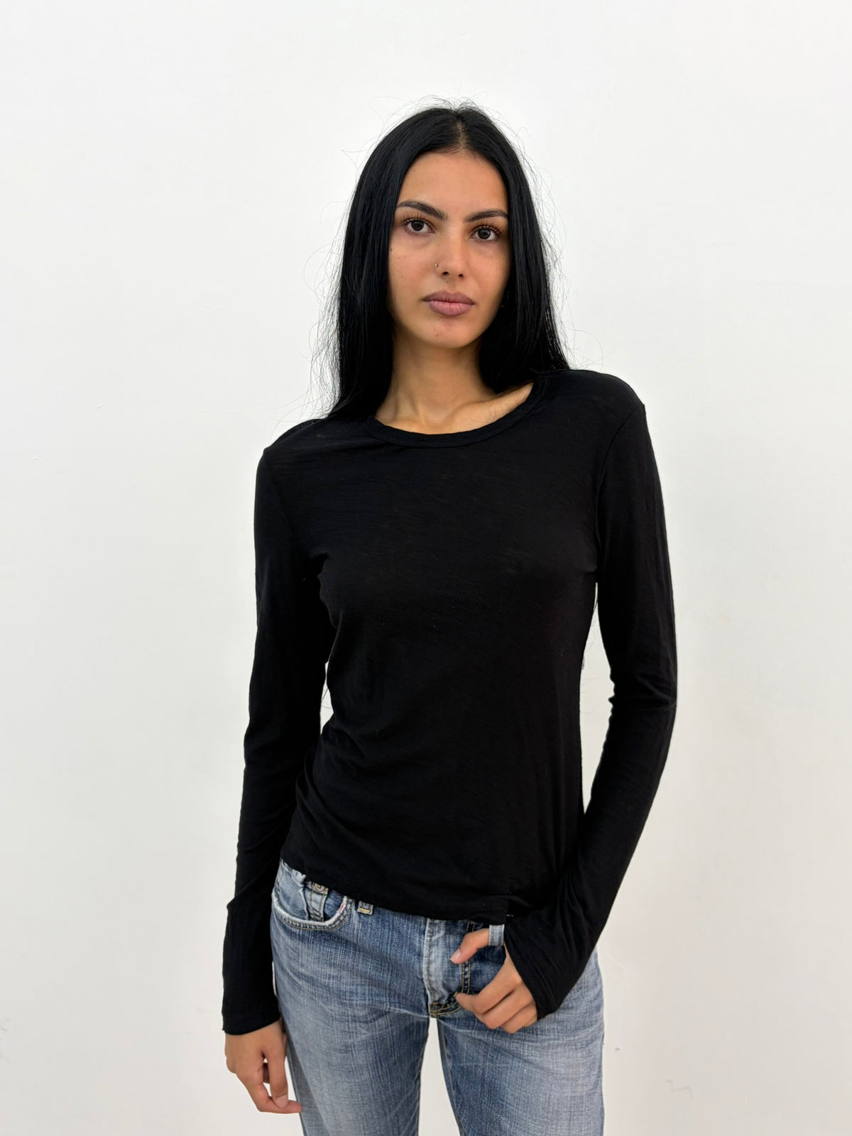 Black Long Sleeve Top