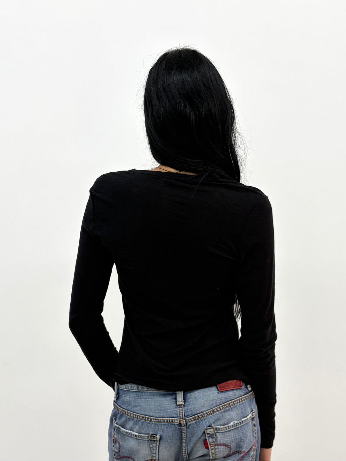 Black Long Sleeve Top