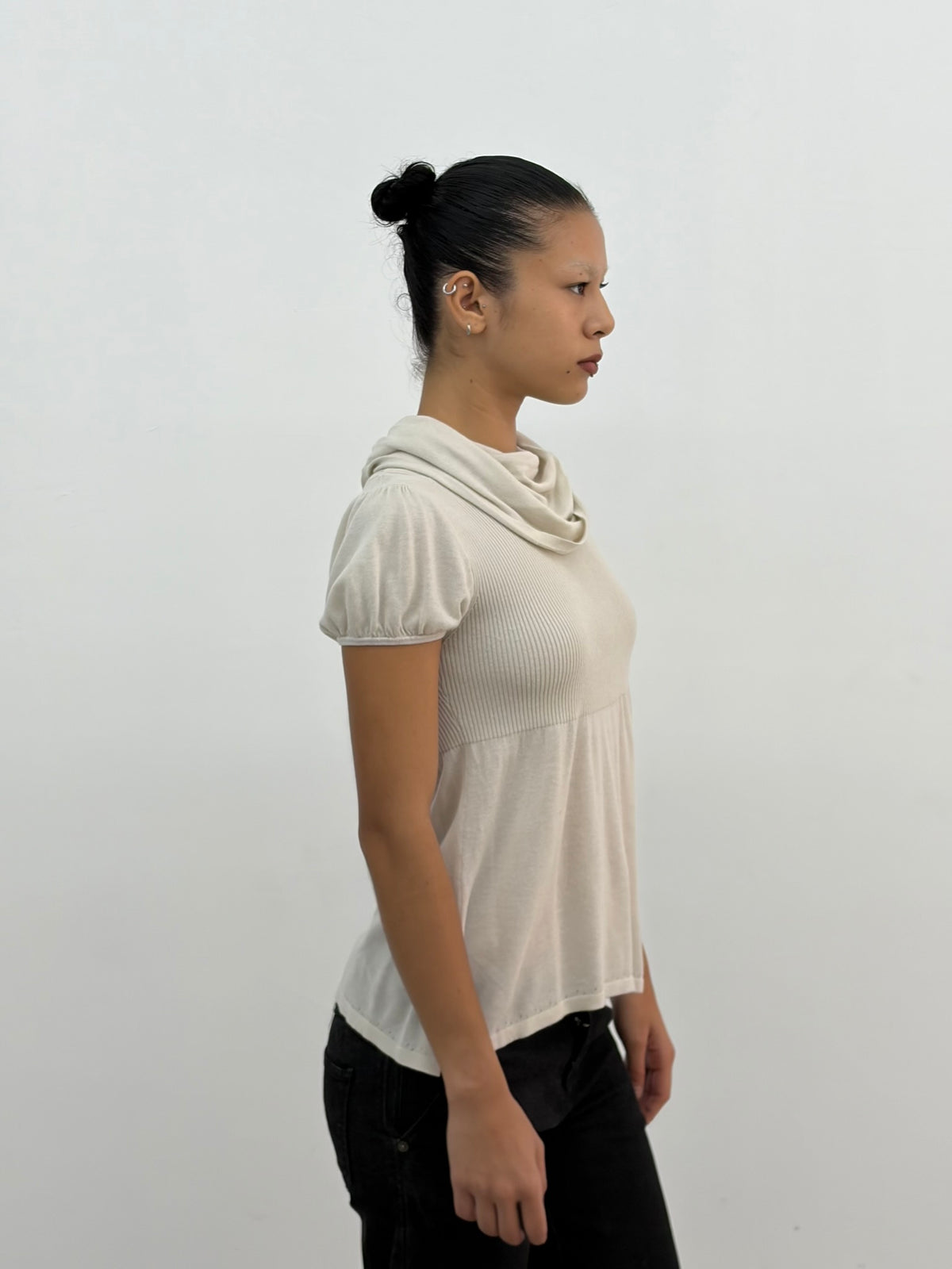 High Neck Knit Top