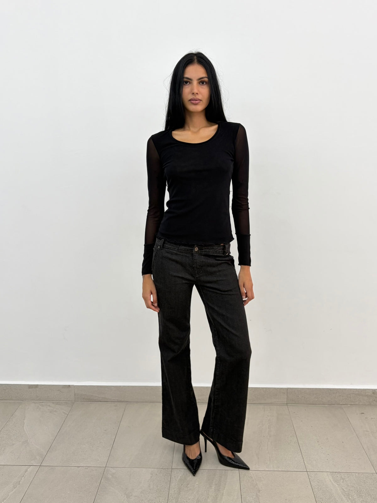 Mesh Black Top