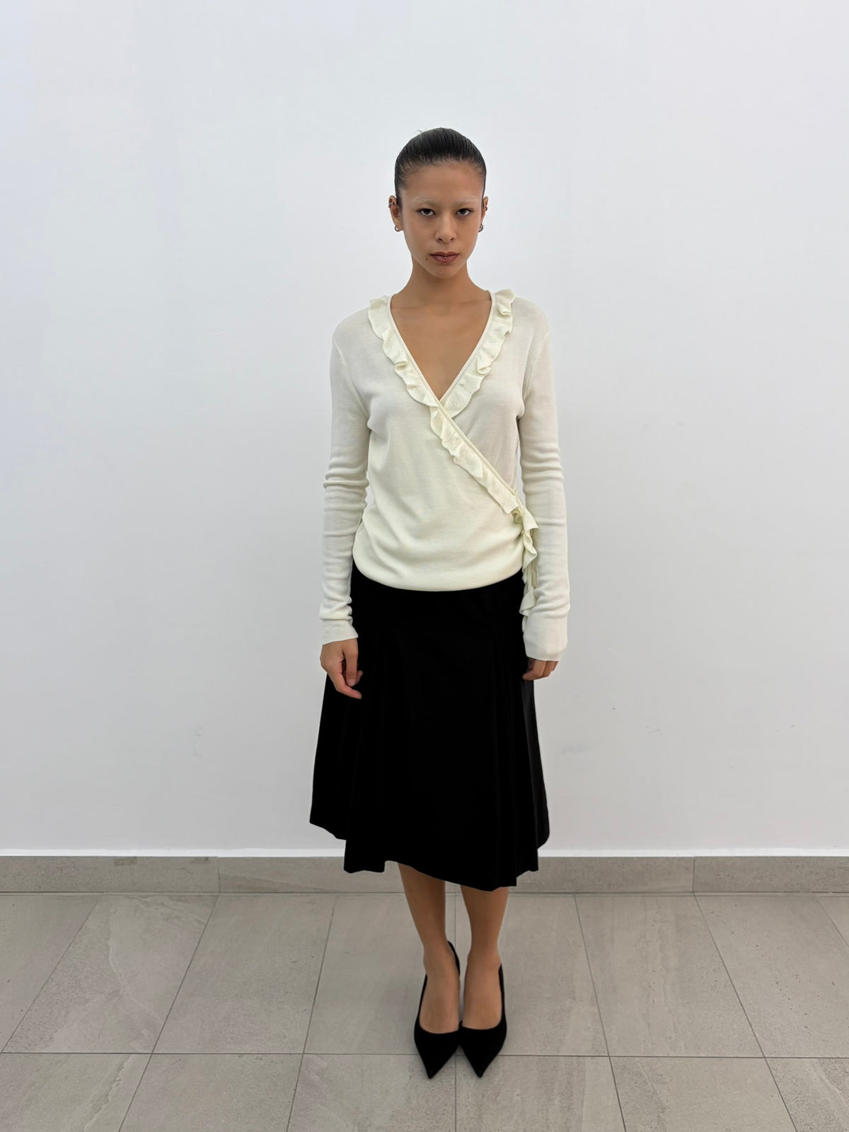 Pleats Midi Skirt