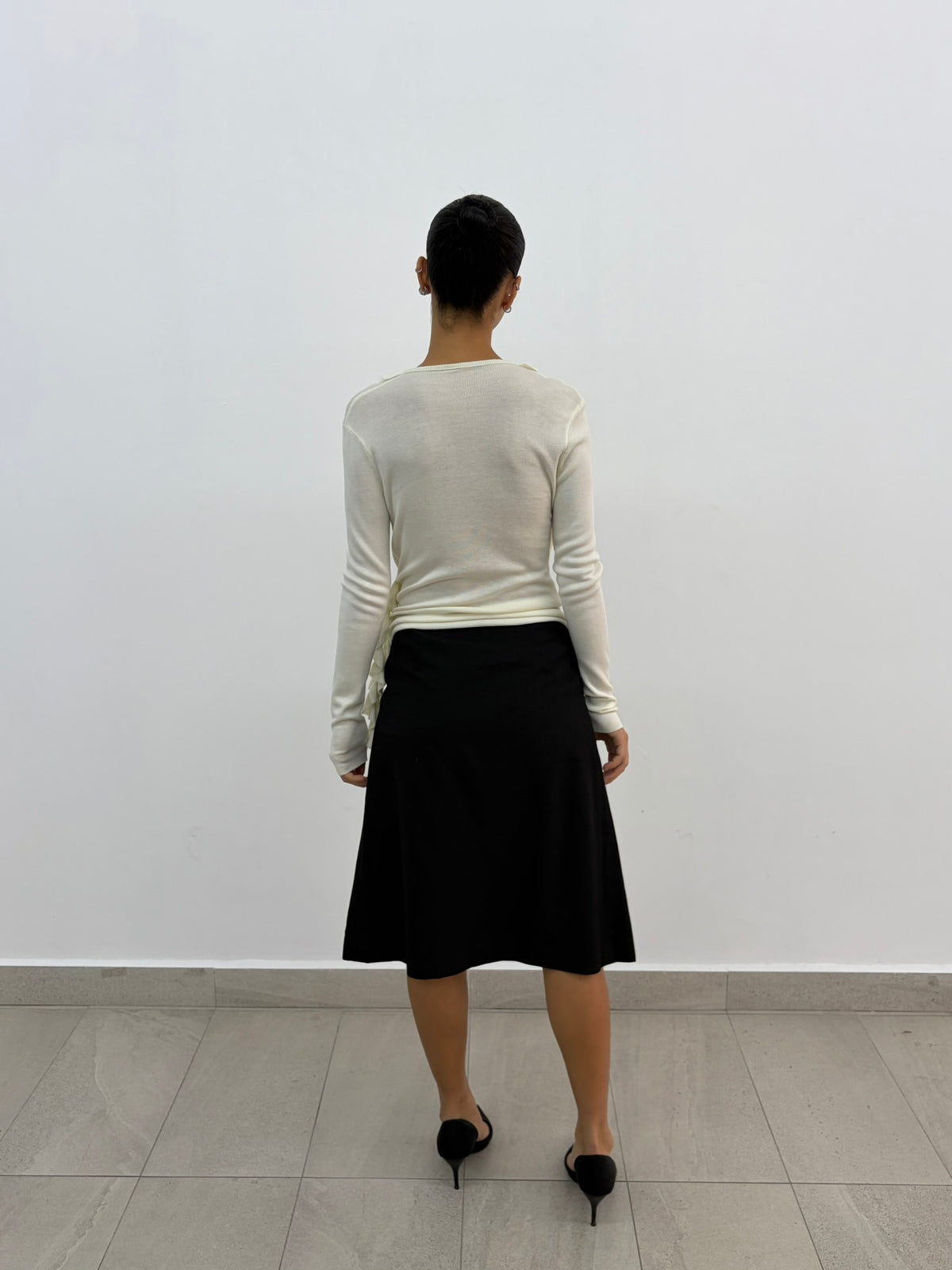 Pleats Midi Skirt
