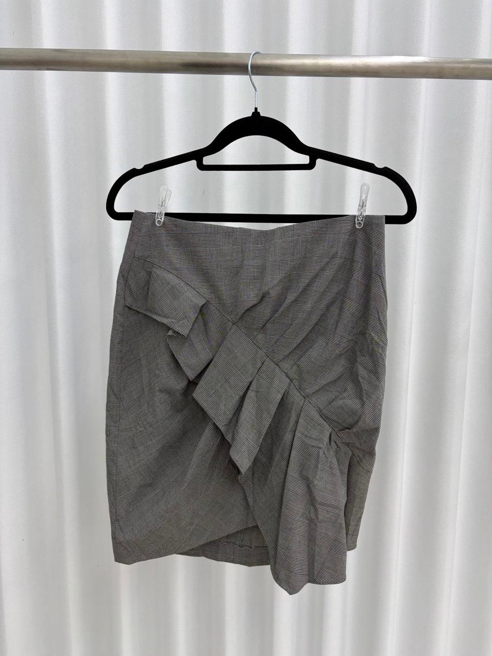 Ruffle Plaid Skirt
