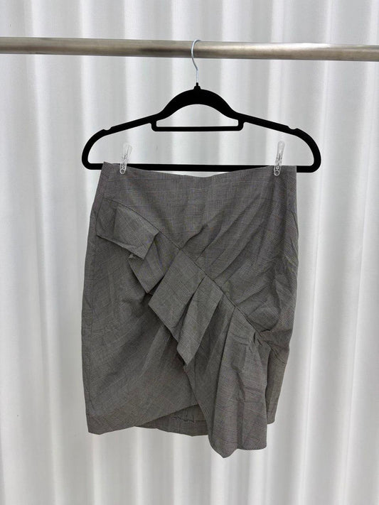 Ruffle Plaid Skirt